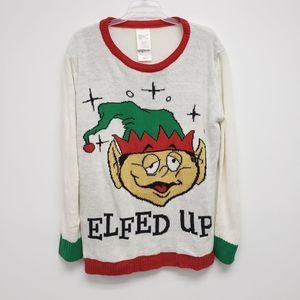 Forum "Elfed Up" Ugly Christmas Sweater Size Medium